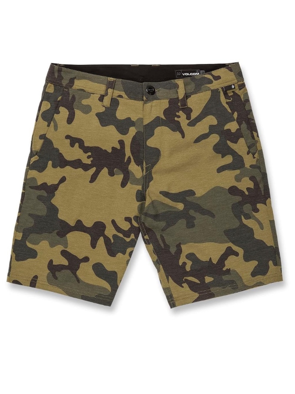 NEW Volcom Vmonty Men’s Camo Stretch Chino Shorts Size 32 Casual Modern Fit